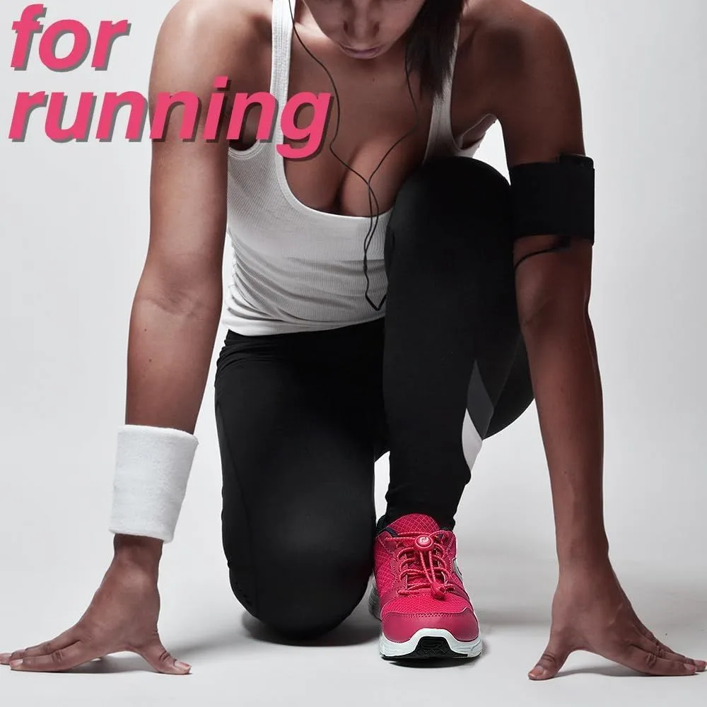 runner wearing sneakers with elastic no-tie shoelaces